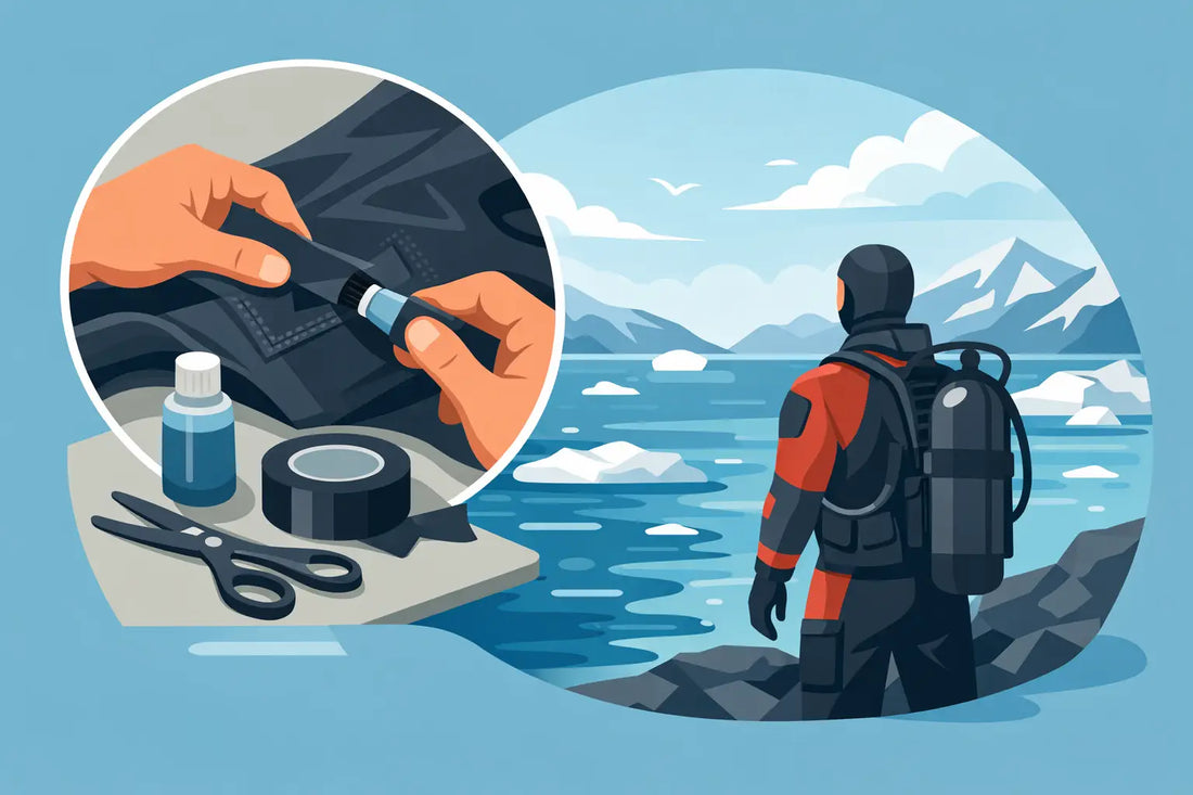 How to Repair a Drysuit Leak Before Cold Water