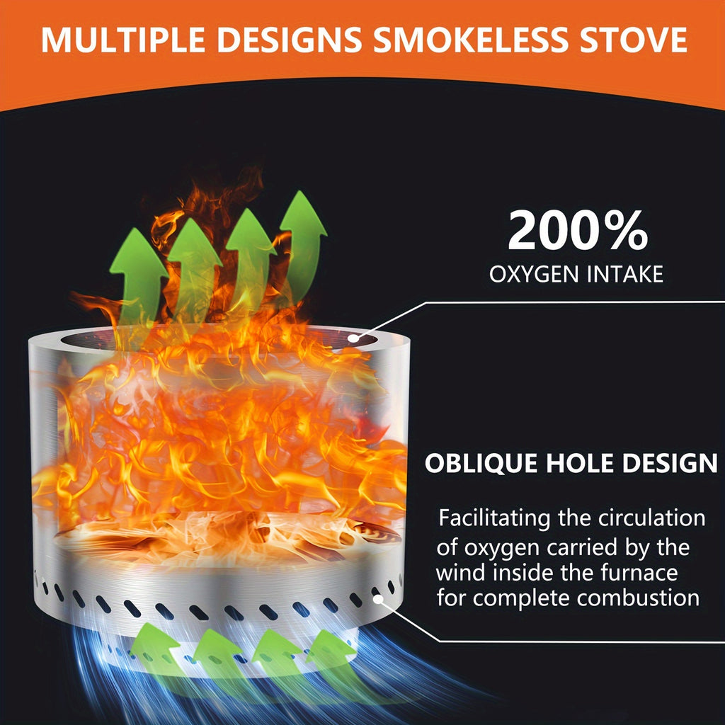 20 Inch Smokeless Firepit - lakescouleeoutdoors