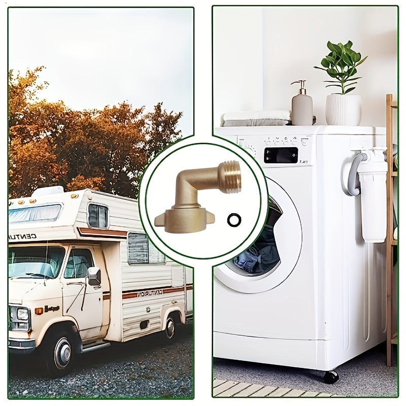 1pc 90 Degree RV Water Hose Connector - lakescouleeoutdoors