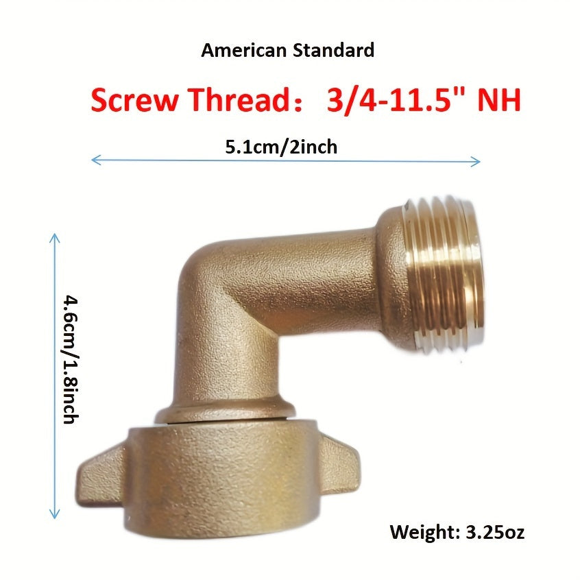 1pc 90 Degree RV Water Hose Connector - lakescouleeoutdoors