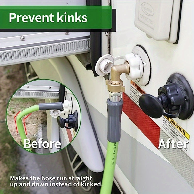 1pc 90 Degree RV Water Hose Connector - lakescouleeoutdoors