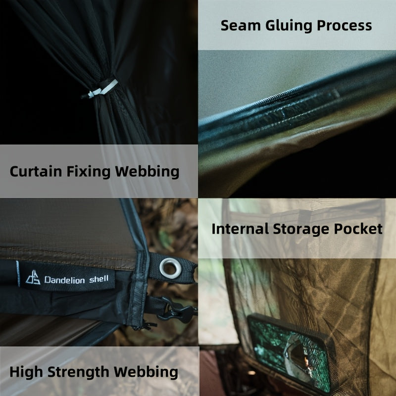 1-2 Person 4-Season Backpacking Tent with Stove Jack - lakescouleeoutdoors