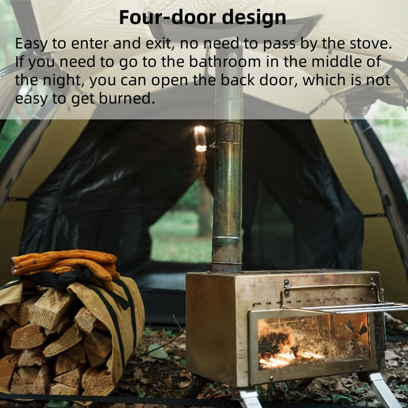 1-2 Person 4-Season Backpacking Tent with Stove Jack - lakescouleeoutdoors