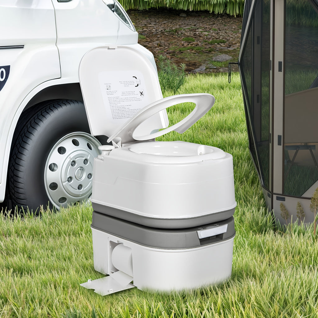 Portable 6.34 Gallon Camping Toilet - lakescouleeoutdoors