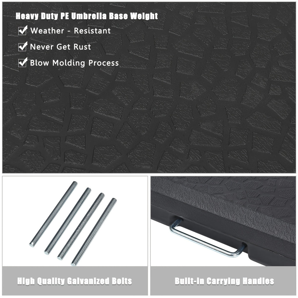 4pcs Patio Offset Umbrella Base - lakescouleeoutdoors