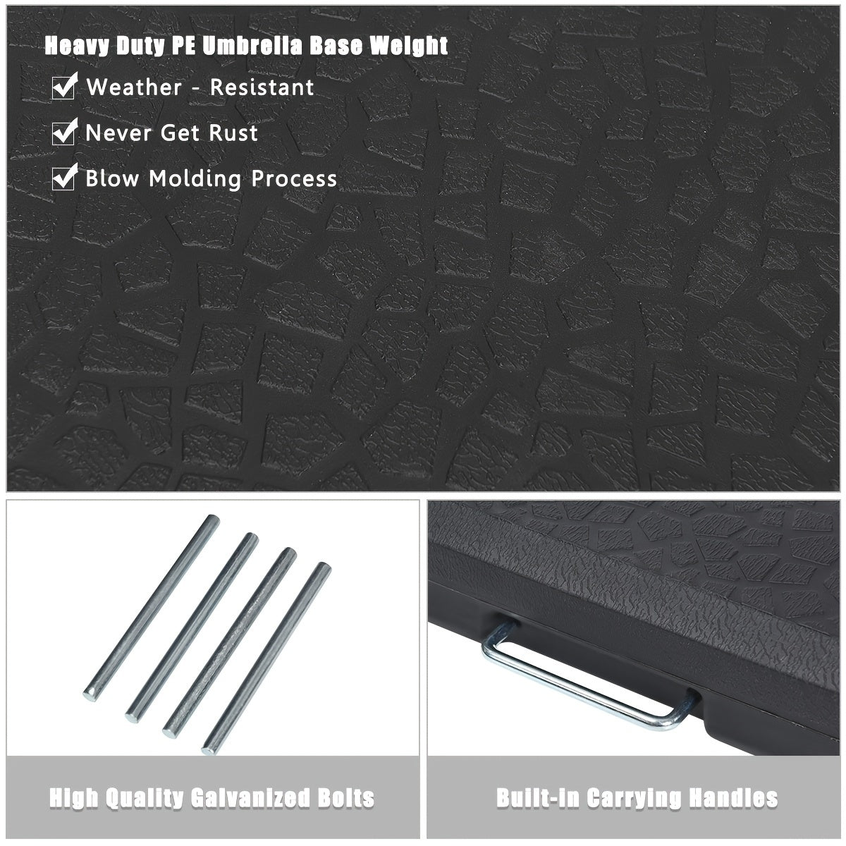 4pcs Patio Offset Umbrella Base - lakescouleeoutdoors