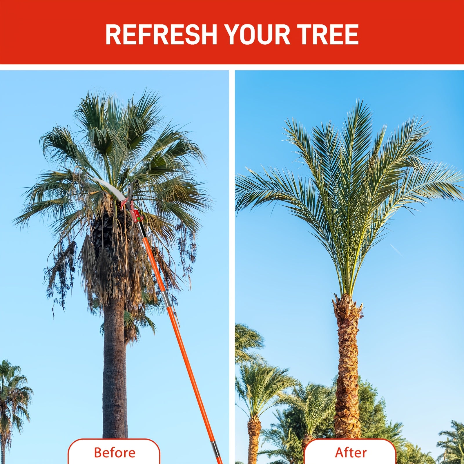 26ft Adjustable Manual Pole Saw - lakescouleeoutdoors