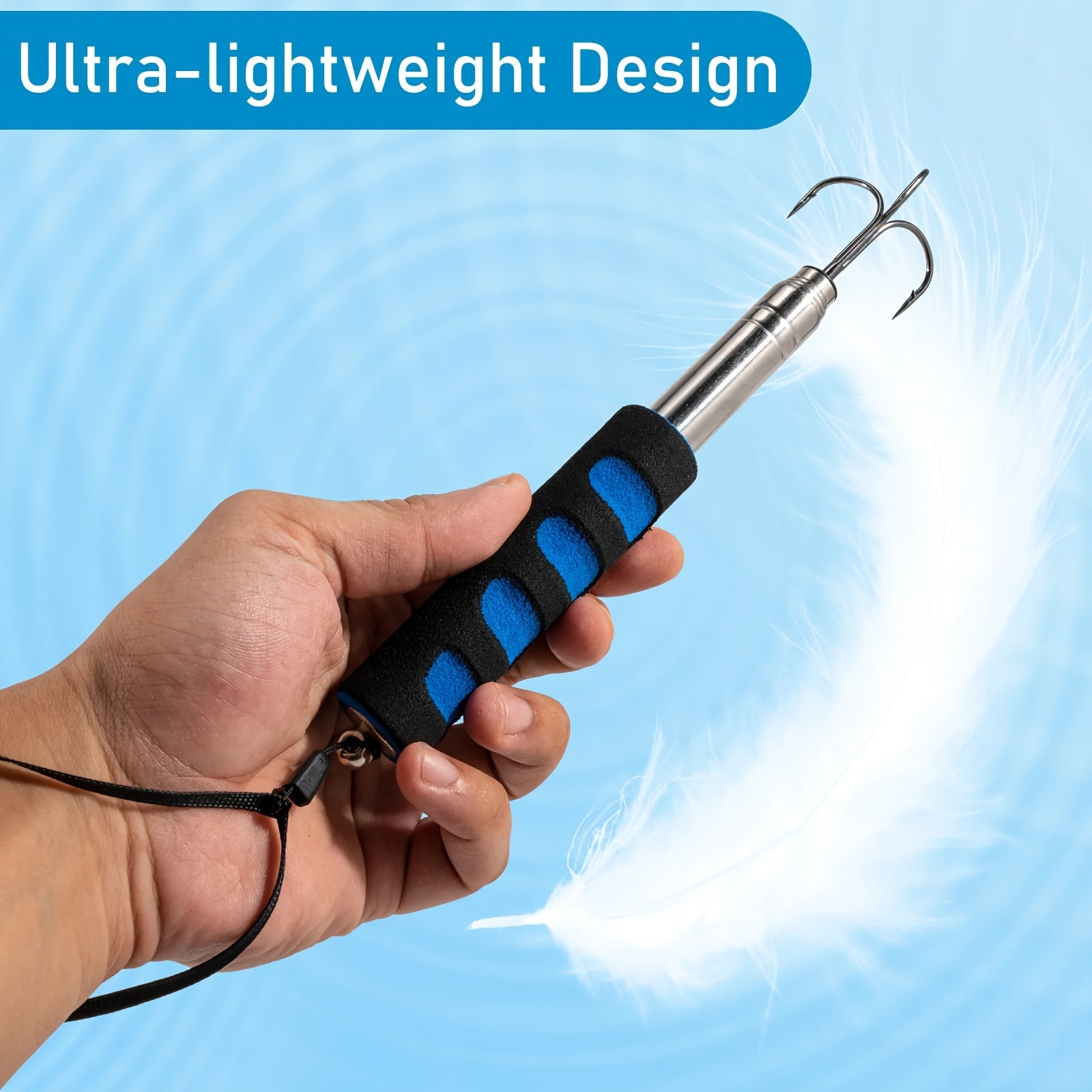 4-Segment Telescopic Fishing Gaff - lakescouleeoutdoors