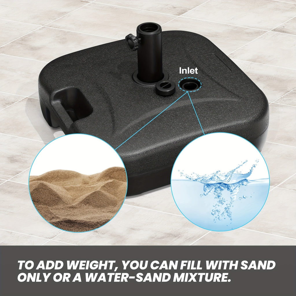 53lb Heavy Duty Patio Umbrella Base - lakescouleeoutdoors