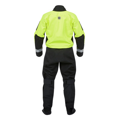 Mustang Sentinel Series Water Rescue Dry Suit  Fluorescent Yellow GreenBlack  Medium Short MSD62403251MS101