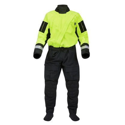Mustang Sentinel Series Water Rescue Dry Suit  Fluorescent Yellow GreenBlack  Large 2 Short MSD62403251L2S101