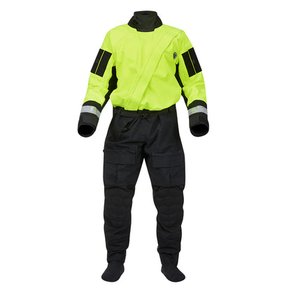 Mustang Sentinel Series Water Rescue Dry Suit  Fluorescent Yellow GreenBlack  XL Short MSD62403251XLS101