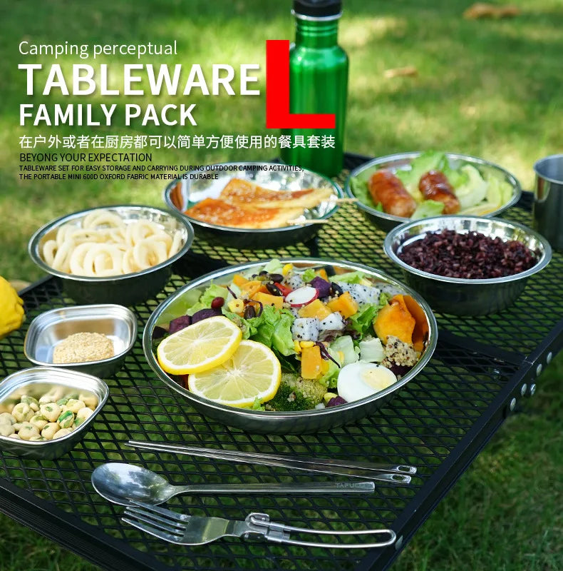 Portable 4 Place Dining Set - lakescouleeoutdoors