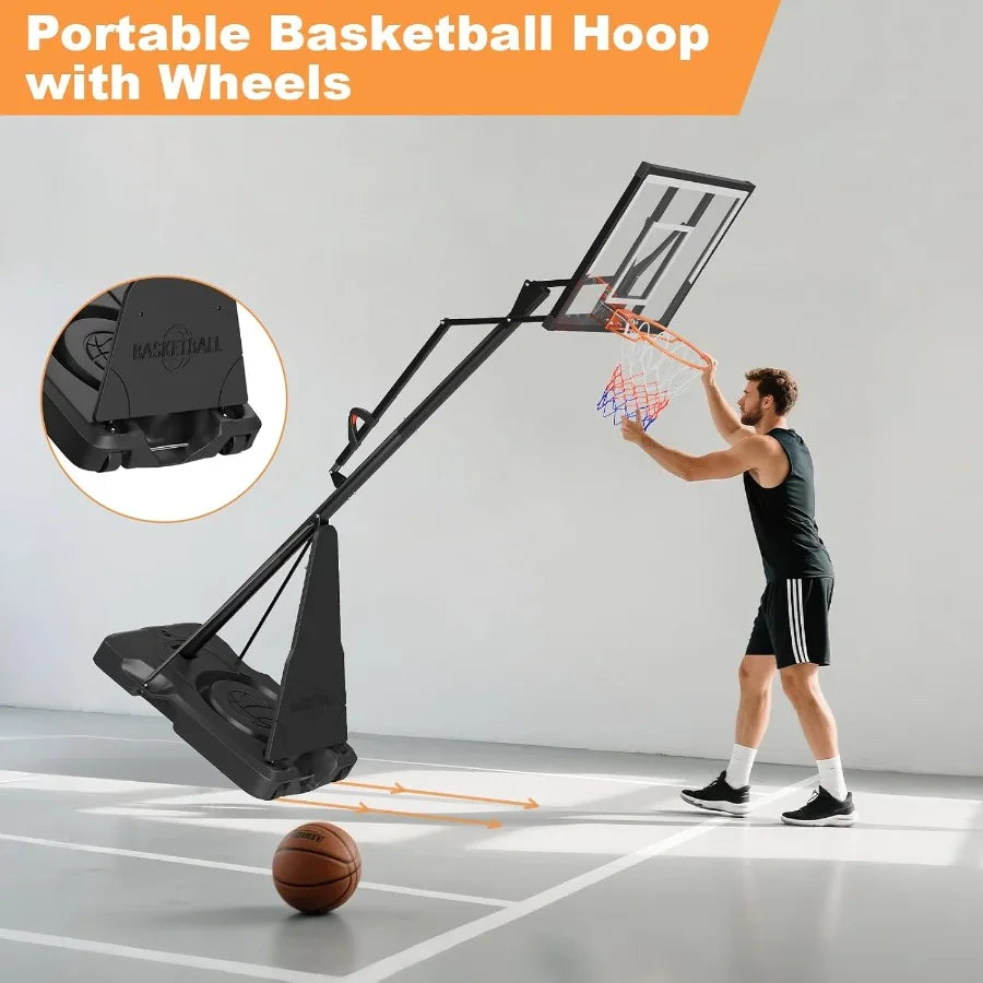 Outdoor Portable Basketball Hoop System - lakescouleeoutdoors