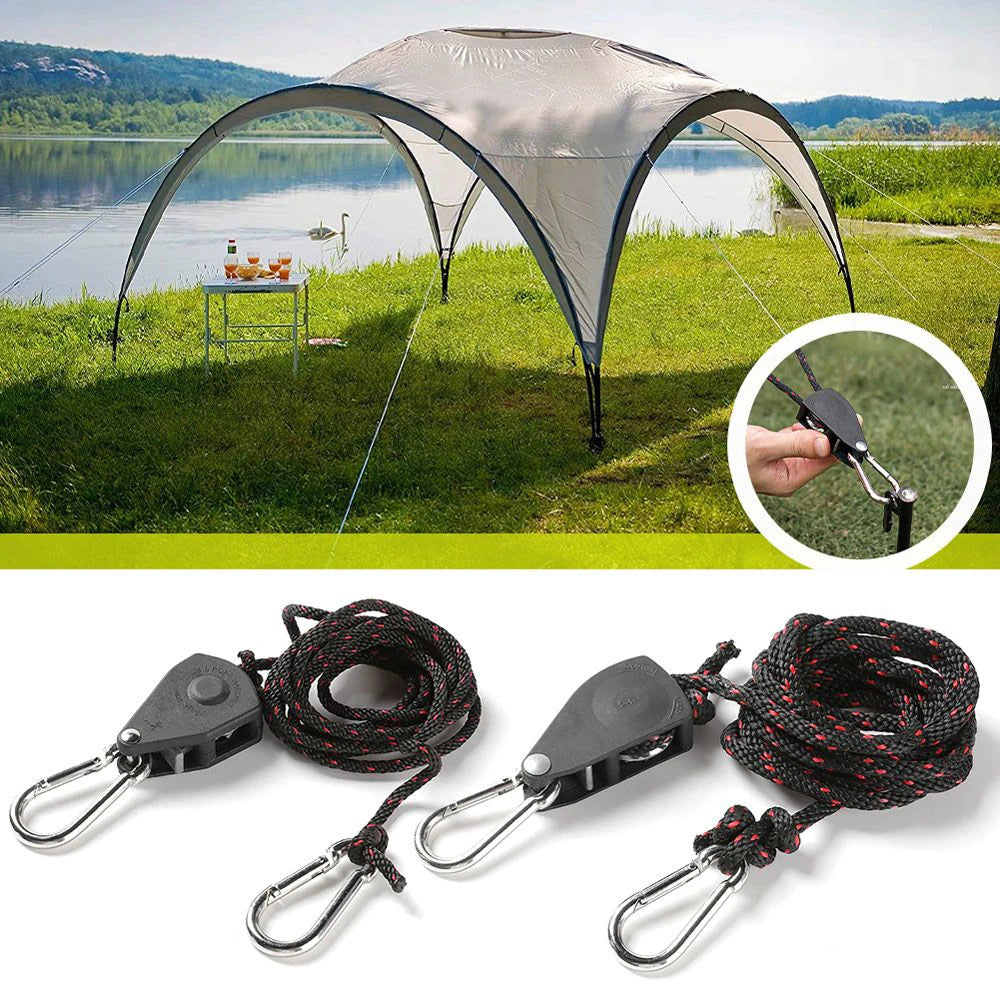 Camping Tent Adjustable Rope Tensioner - lakescouleeoutdoors