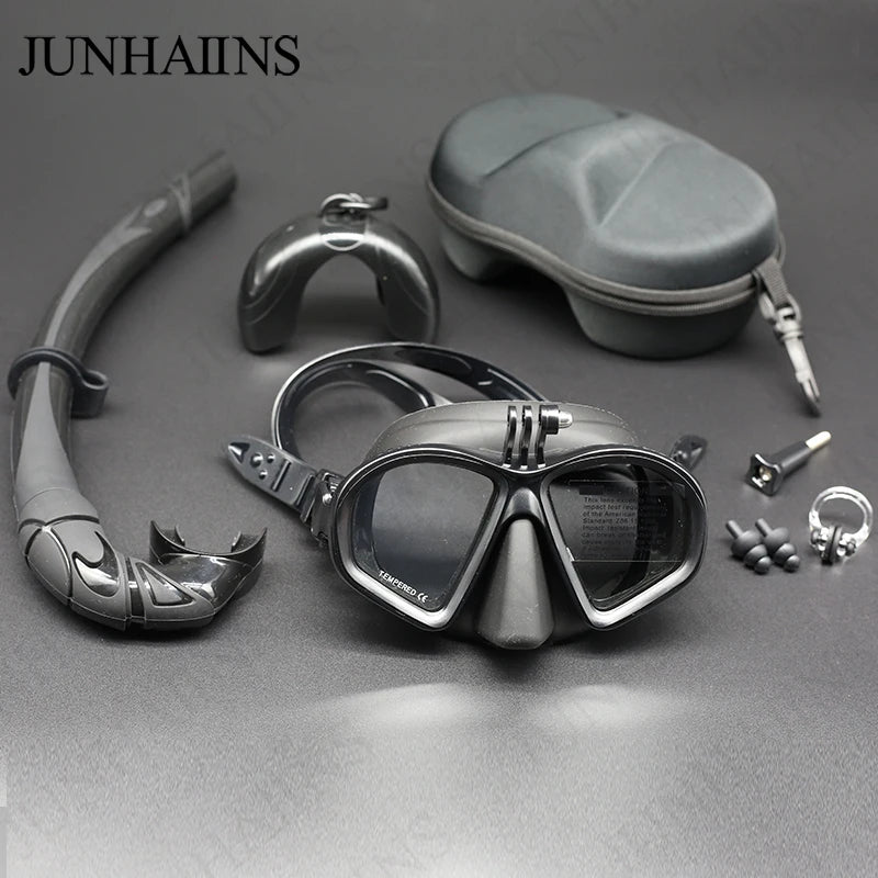 Wet Go-pro Mount Diving Mask - lakescouleeoutdoors