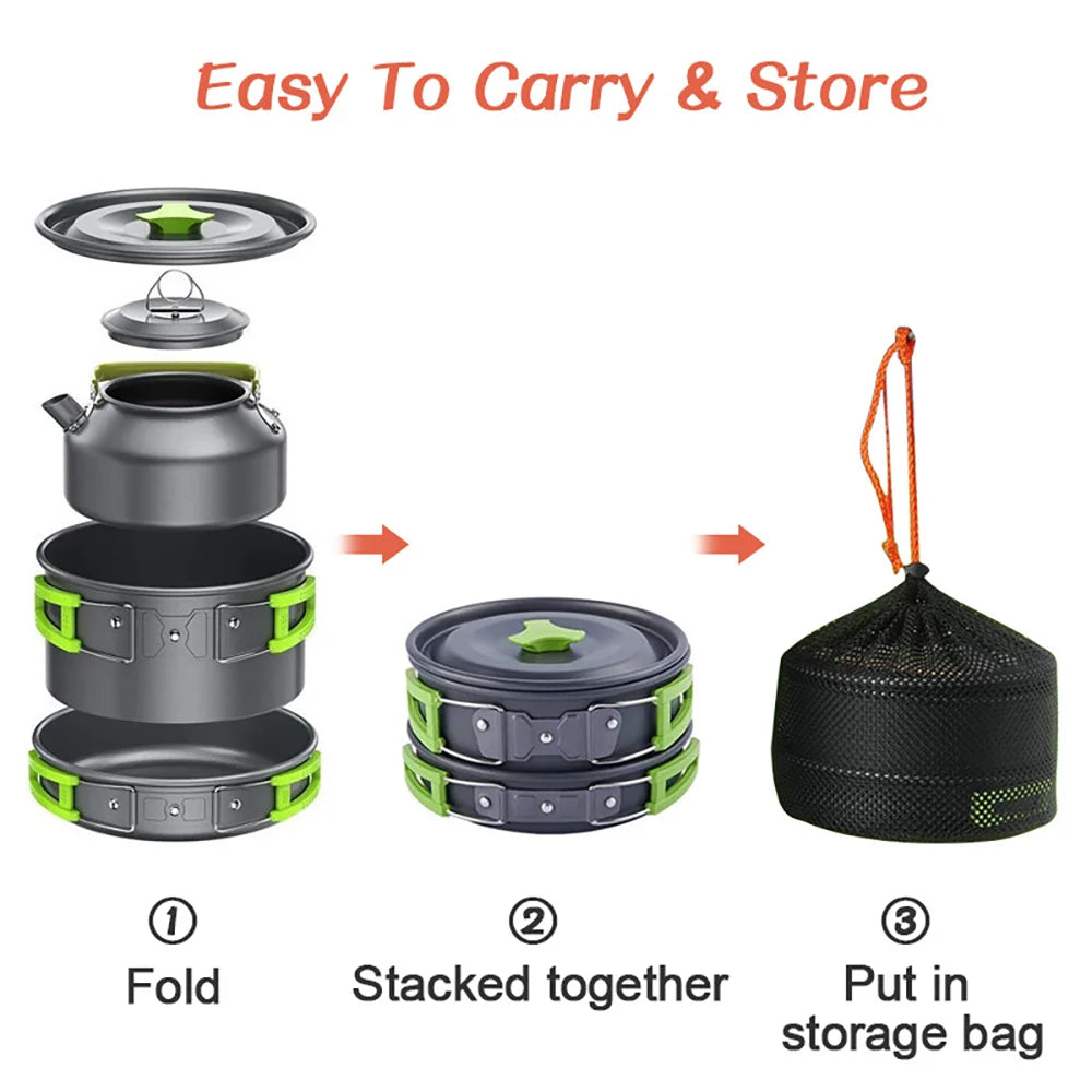 Camping Cooking set - lakescouleeoutdoors