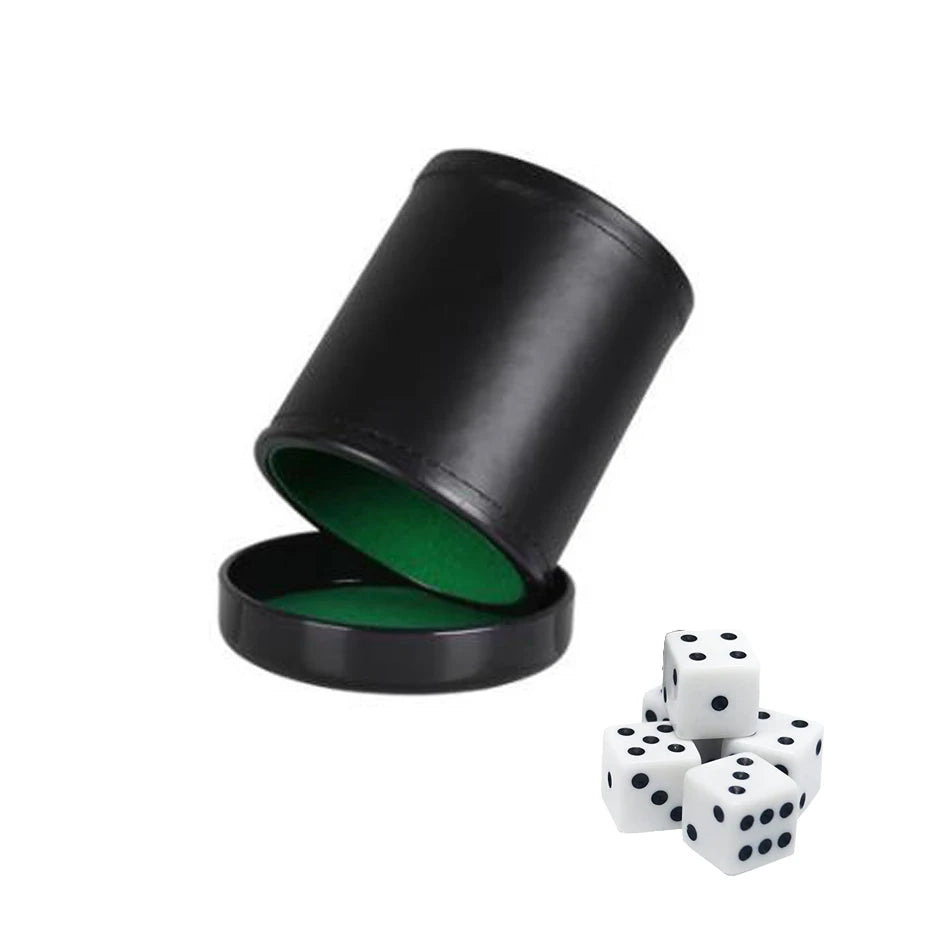 Leather Dice Cup - lakescouleeoutdoors