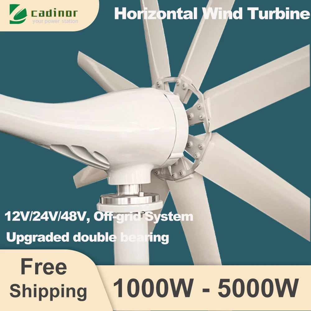 Small horizontal axis wind turbine 1KW-3KW - lakescouleeoutdoors