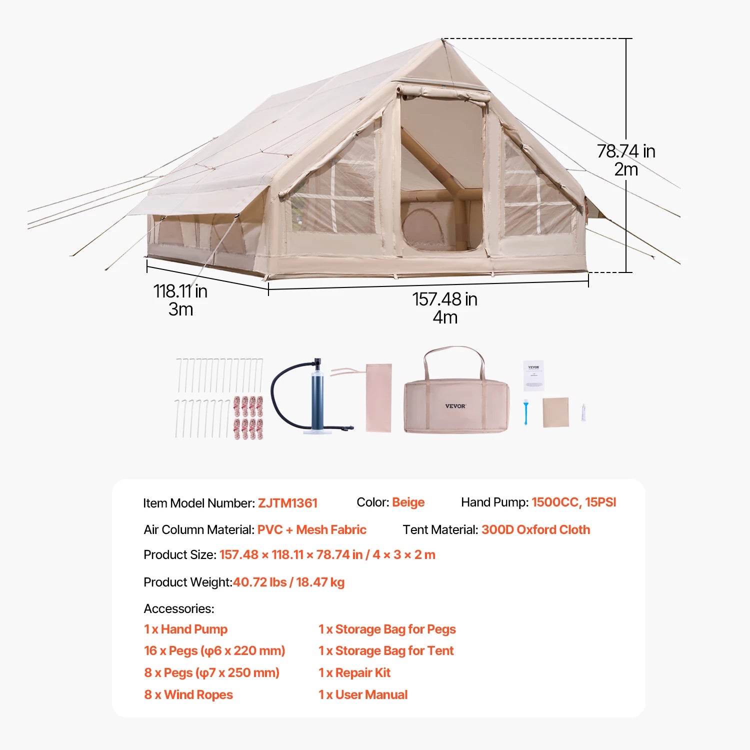 Inflatable Tent - lakescouleeoutdoors