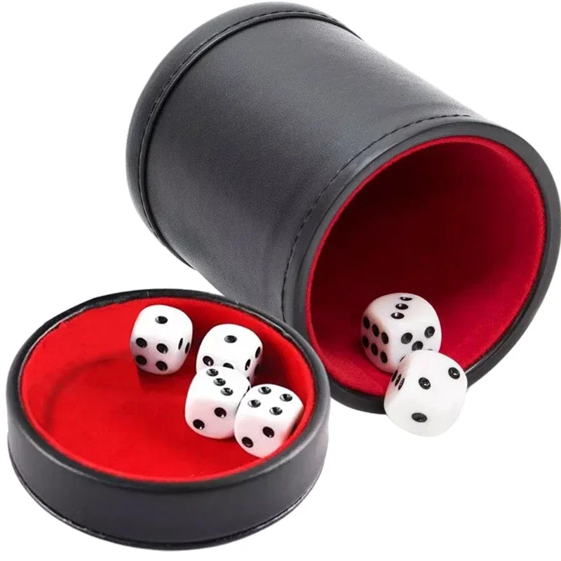 Leather Dice Cup - lakescouleeoutdoors