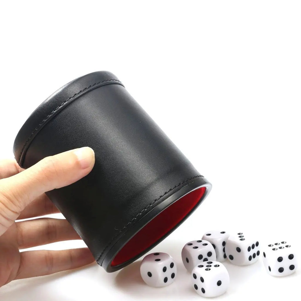 Leather Dice Cup - lakescouleeoutdoors