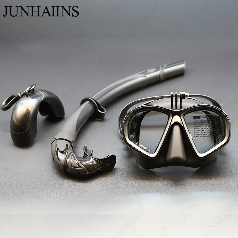 Wet Go-pro Mount Diving Mask - lakescouleeoutdoors