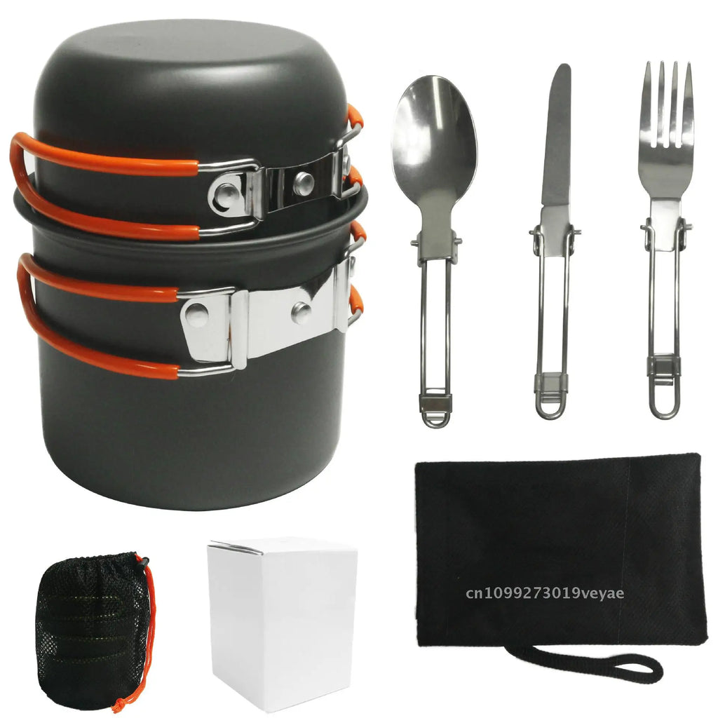 Outdoor Camping Cookware Set - lakescouleeoutdoors