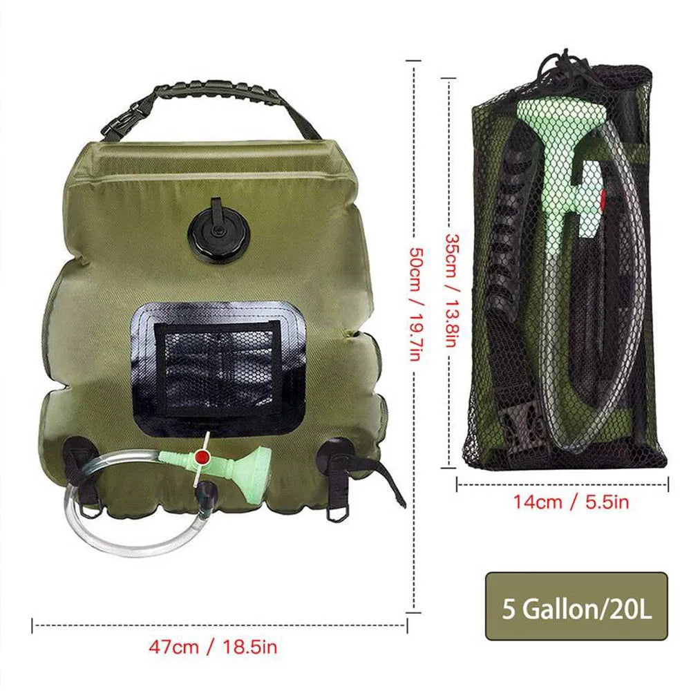 20L Solar Shower Bag - lakescouleeoutdoors