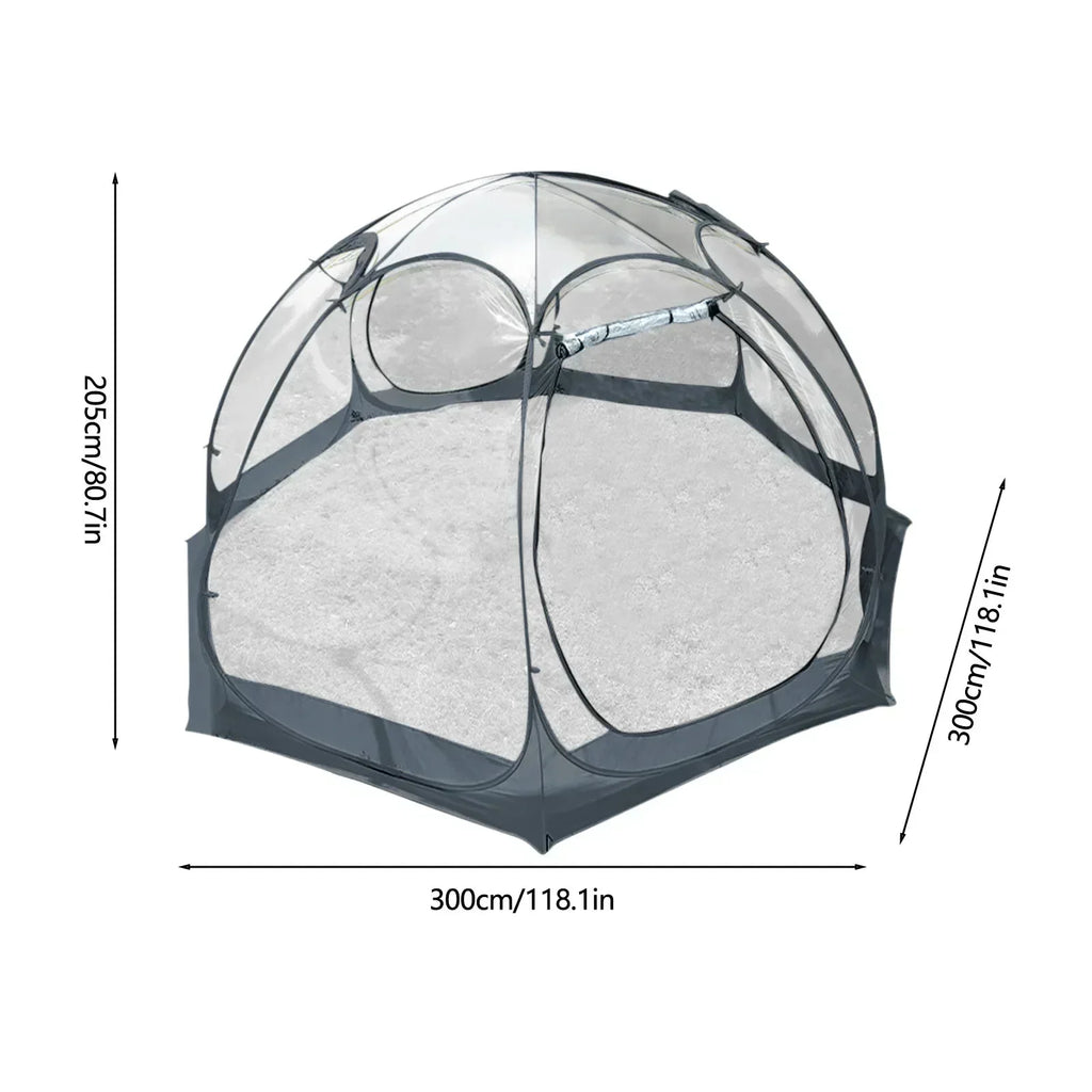 Transparent Camping Tent 9.8 Ft - lakescouleeoutdoors