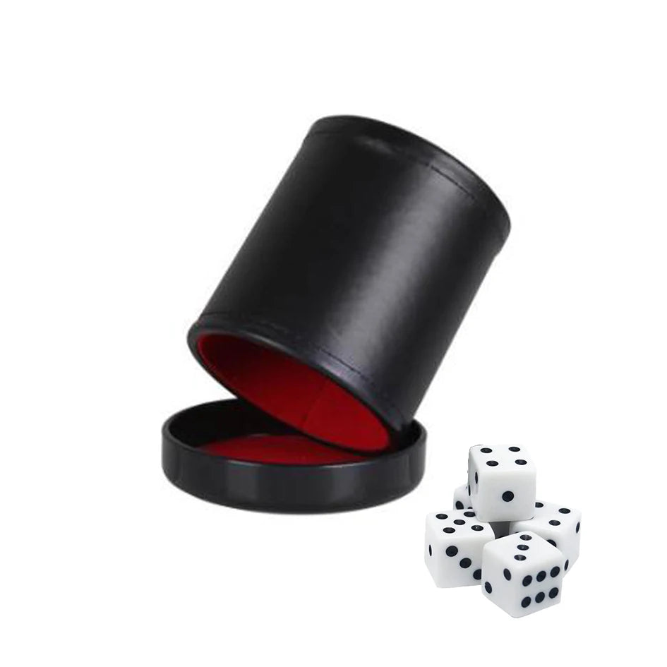 Leather Dice Cup - lakescouleeoutdoors