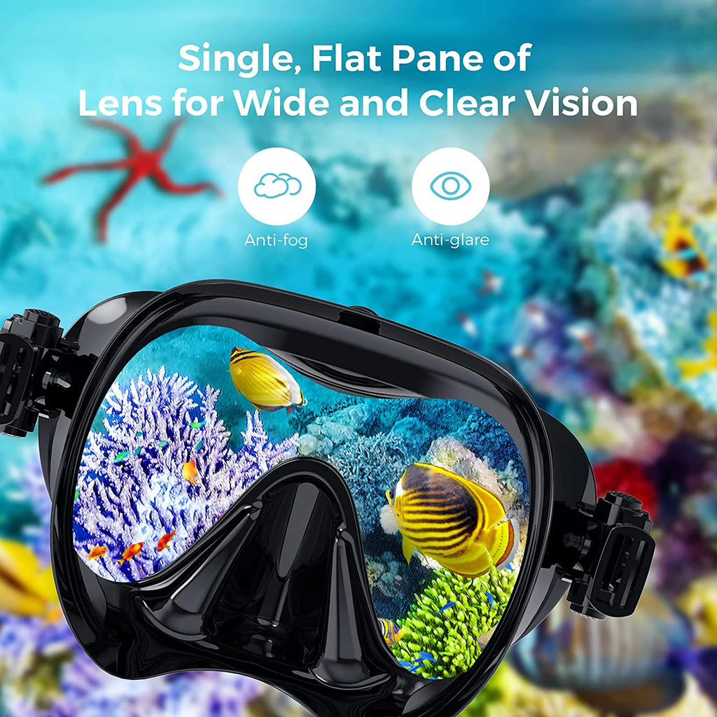Wet Go-pro Mount Diving Mask - lakescouleeoutdoors