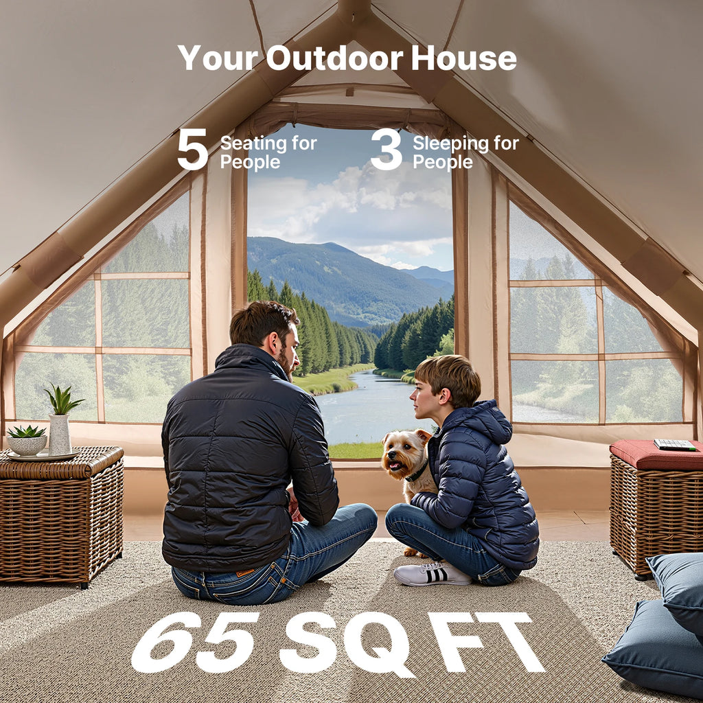 Inflatable Tent - lakescouleeoutdoors