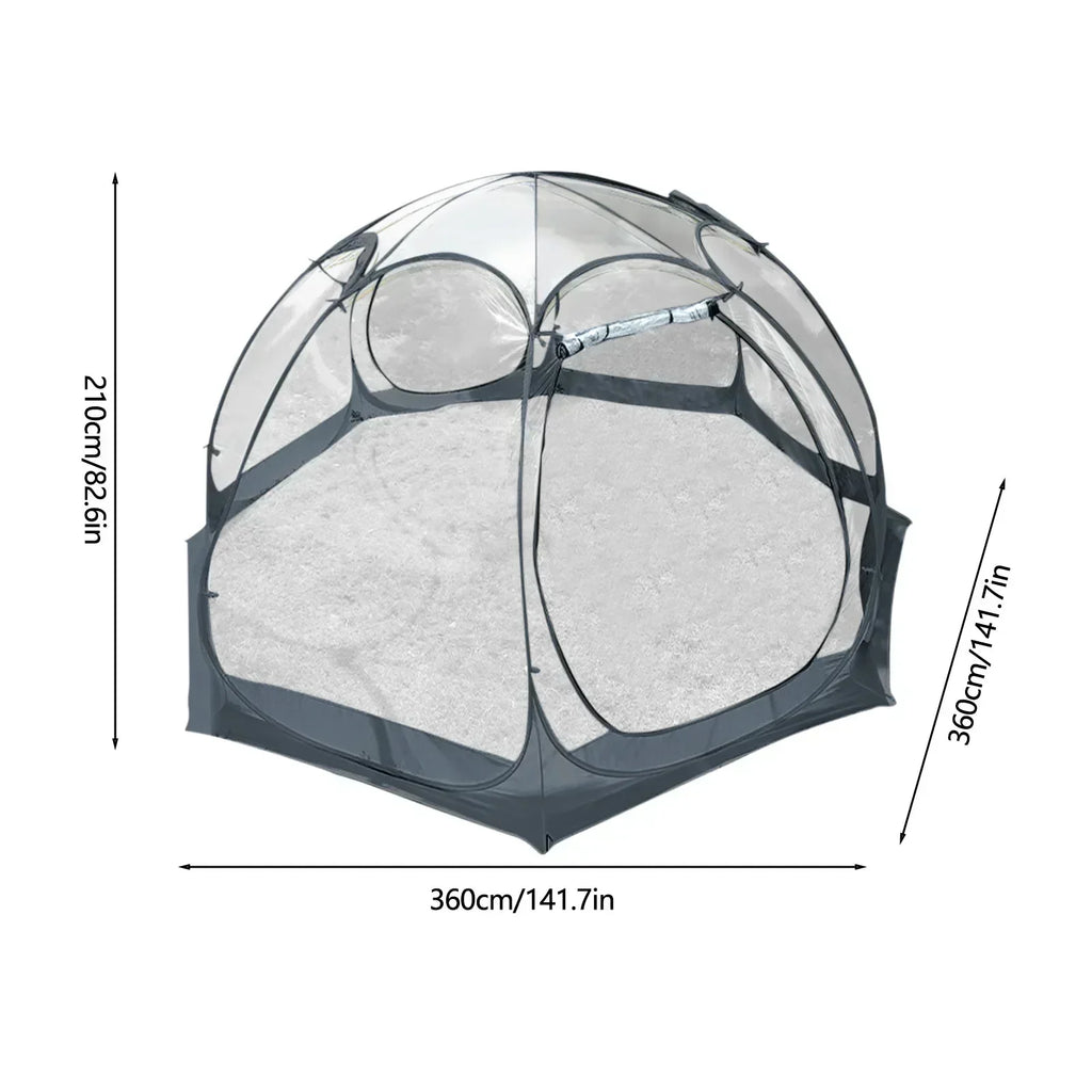 Transparent Camping Tent 11.8 Ft. - lakescouleeoutdoors