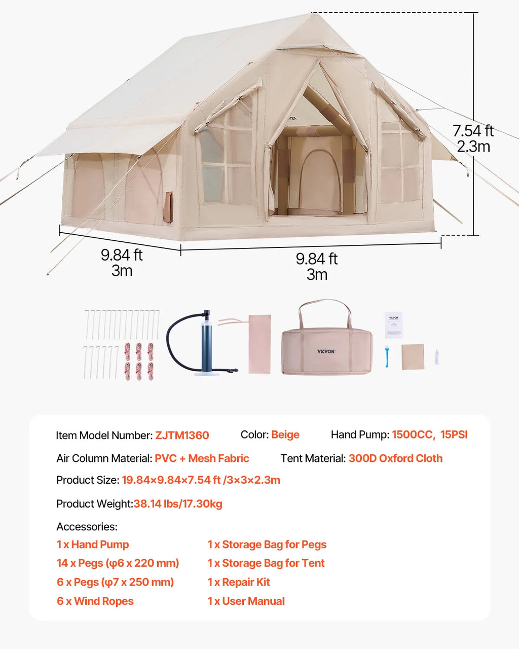 Inflatable Tent - lakescouleeoutdoors