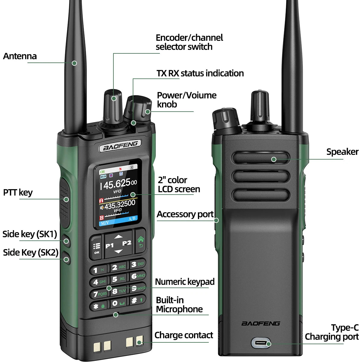Baofeng UV-32 GPS Two Way Radio - lakescouleeoutdoors