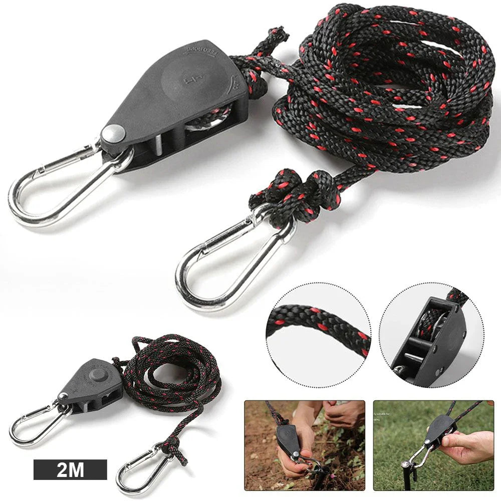 Camping Tent Adjustable Rope Tensioner - lakescouleeoutdoors