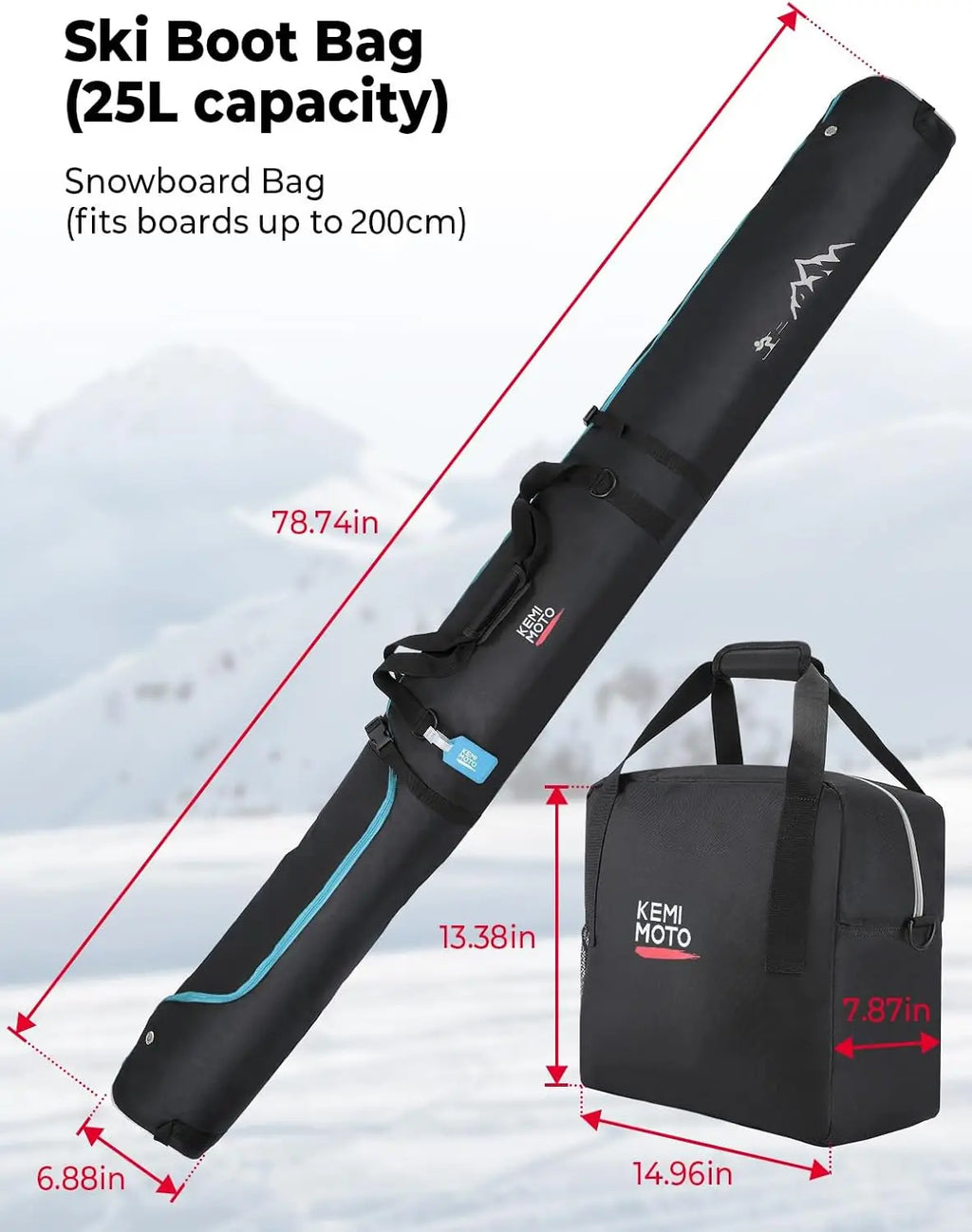 Ski & Boot Bag Combo