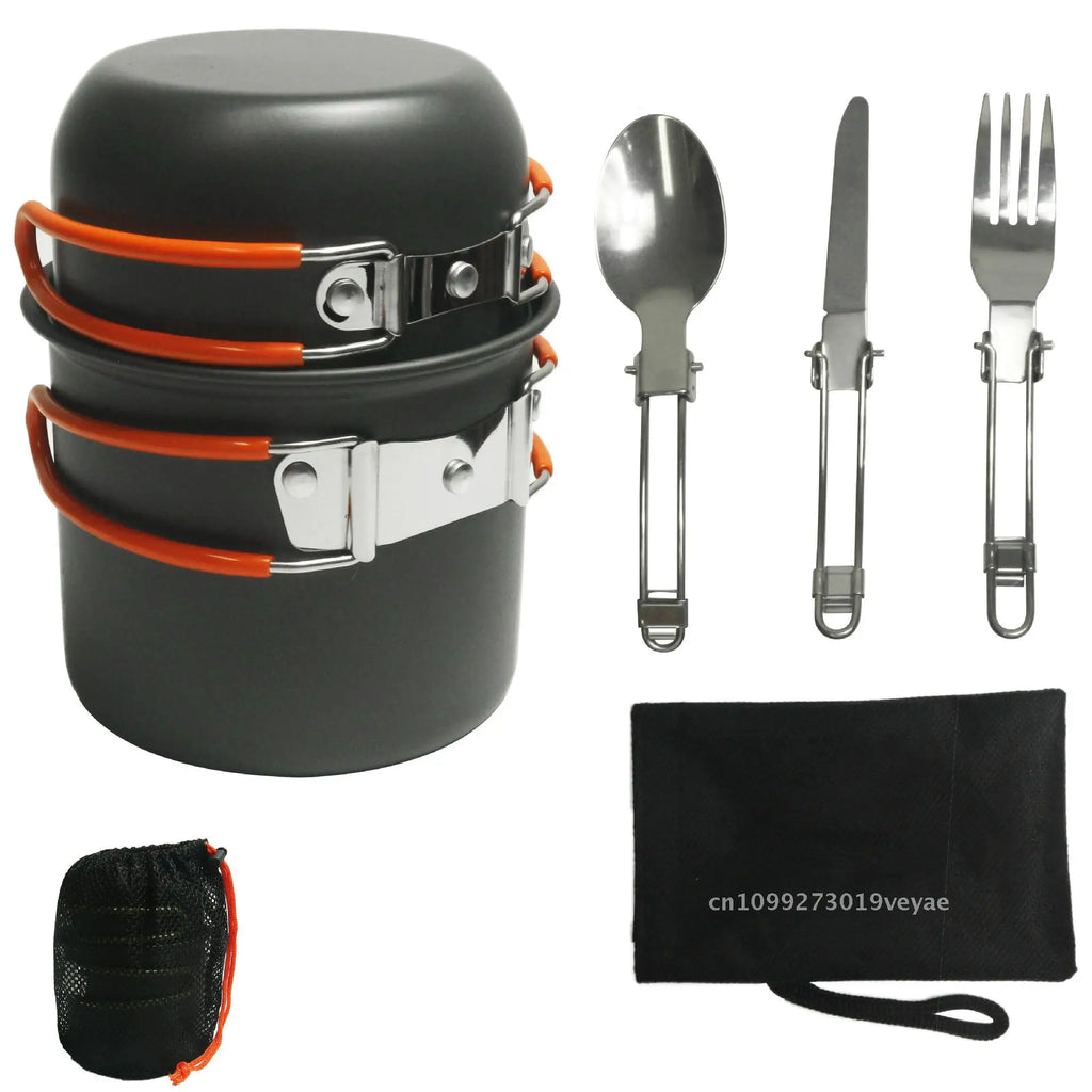 Outdoor Camping Cookware Set - lakescouleeoutdoors