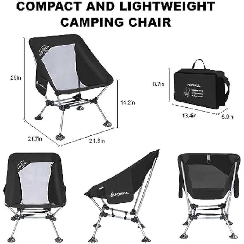 2 Pack Widened Camping Chair - lakescouleeoutdoors