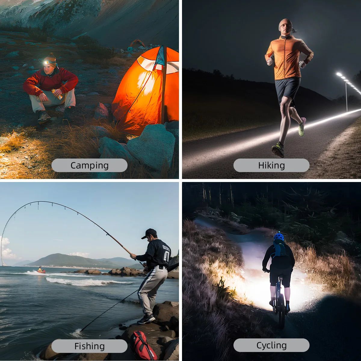 Rechargeable LED Headlamp - lakescouleeoutdoors