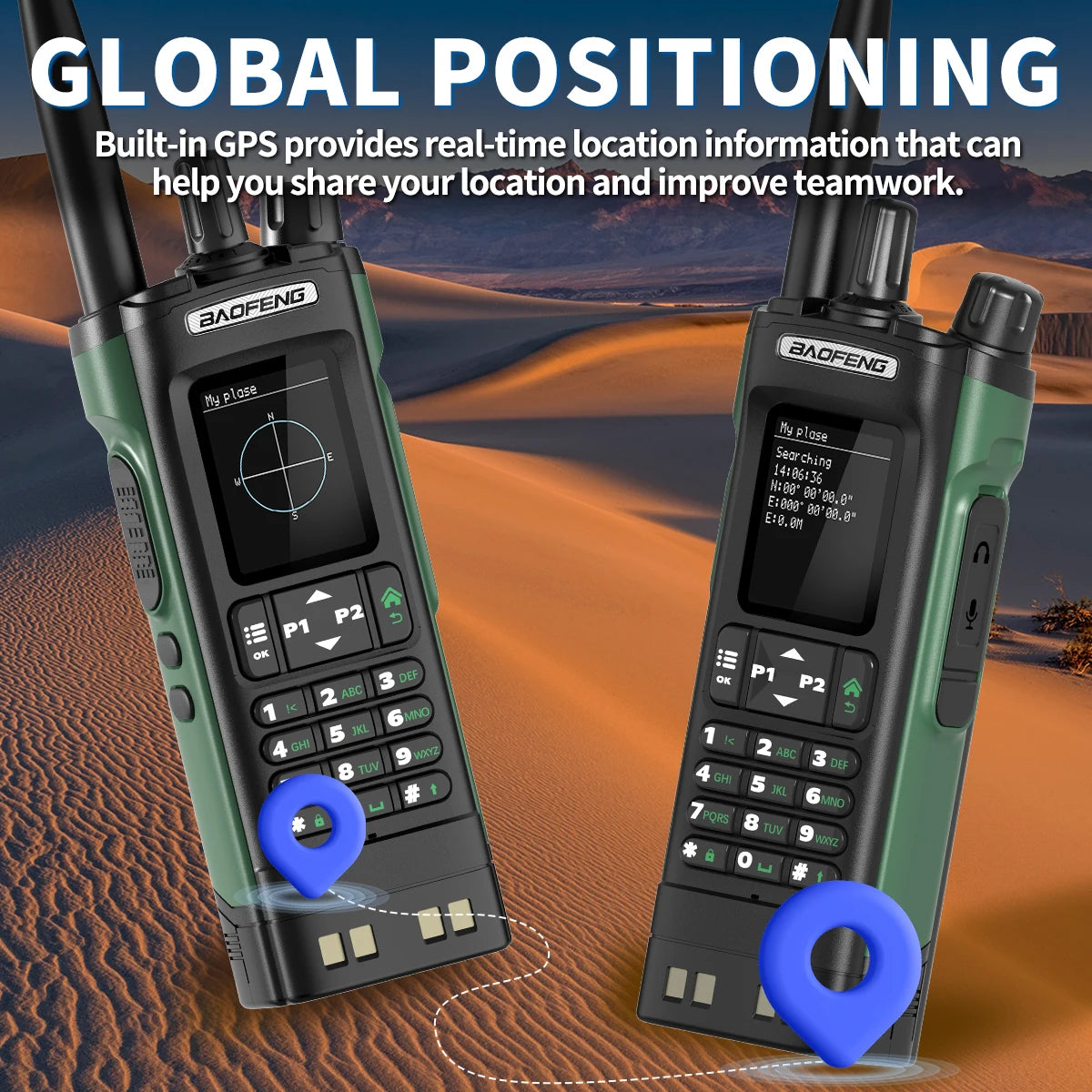 Baofeng UV-32 GPS Two Way Radio - lakescouleeoutdoors