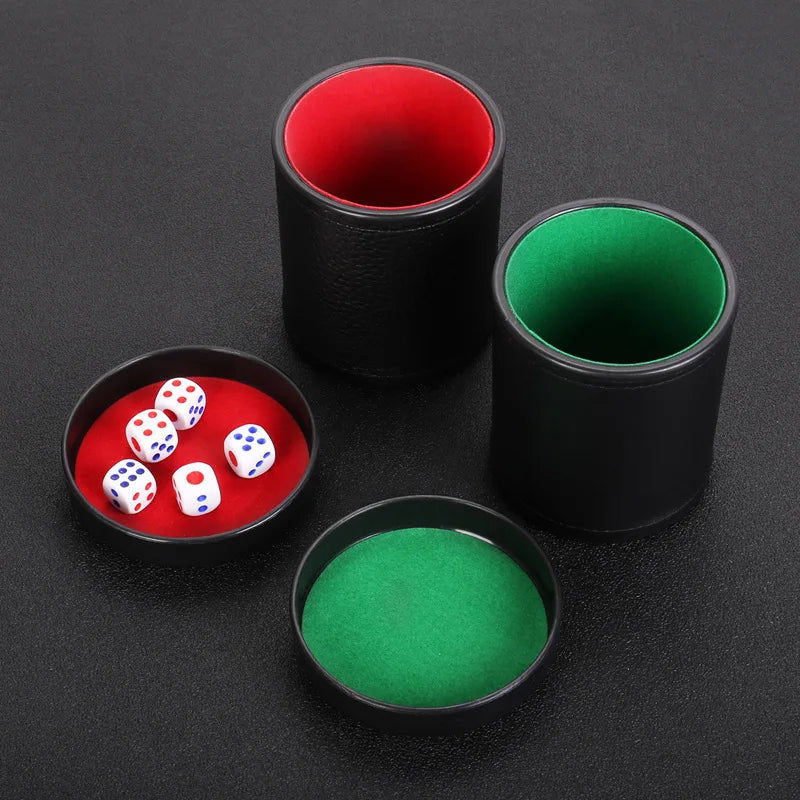 Leather Dice Cup - lakescouleeoutdoors