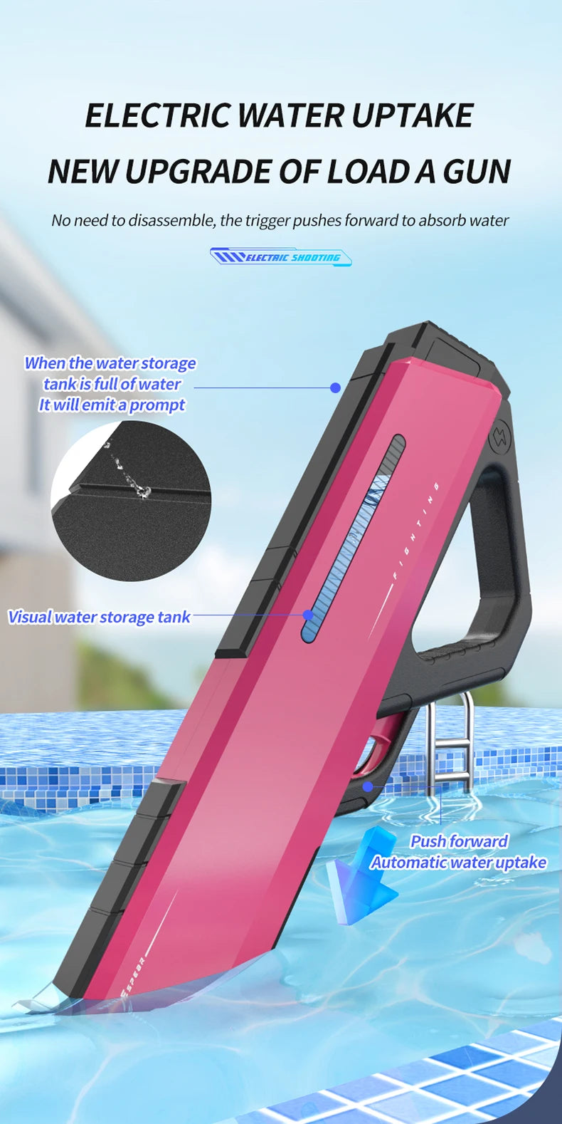 Electric Water Gun Toy - lakescouleeoutdoors