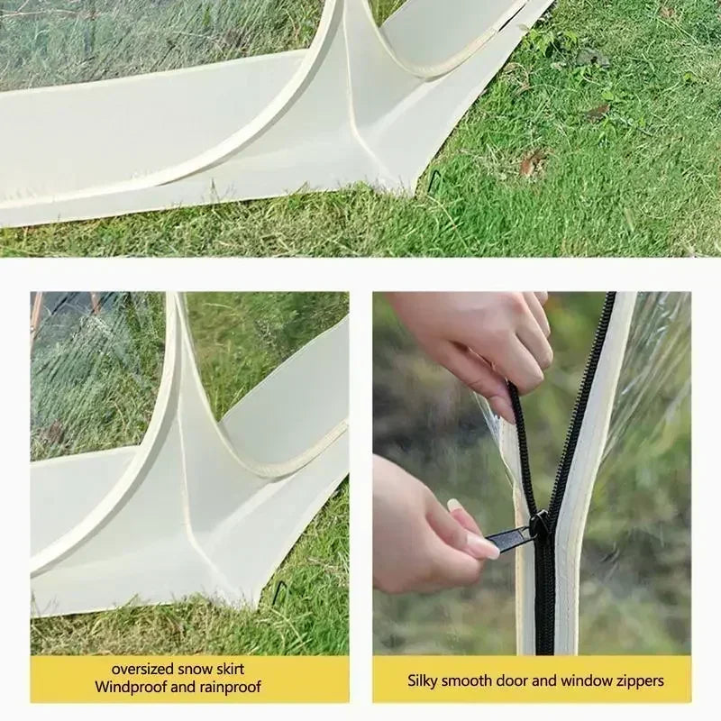 Transparent Camping Tent 9.8 Ft - lakescouleeoutdoors