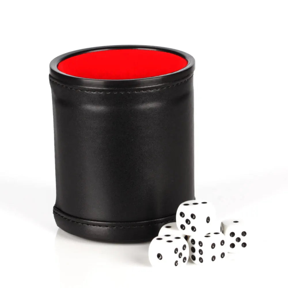 Leather Dice Cup - lakescouleeoutdoors