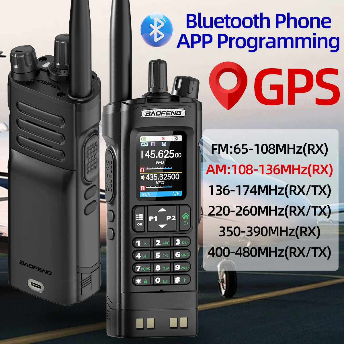 Baofeng UV-32 GPS Two Way Radio - lakescouleeoutdoors