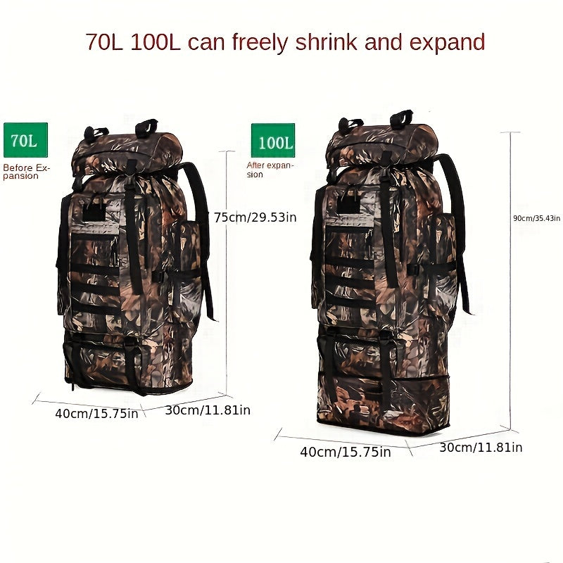 Large Expandable Travel Backpack - lakescouleeoutdoors