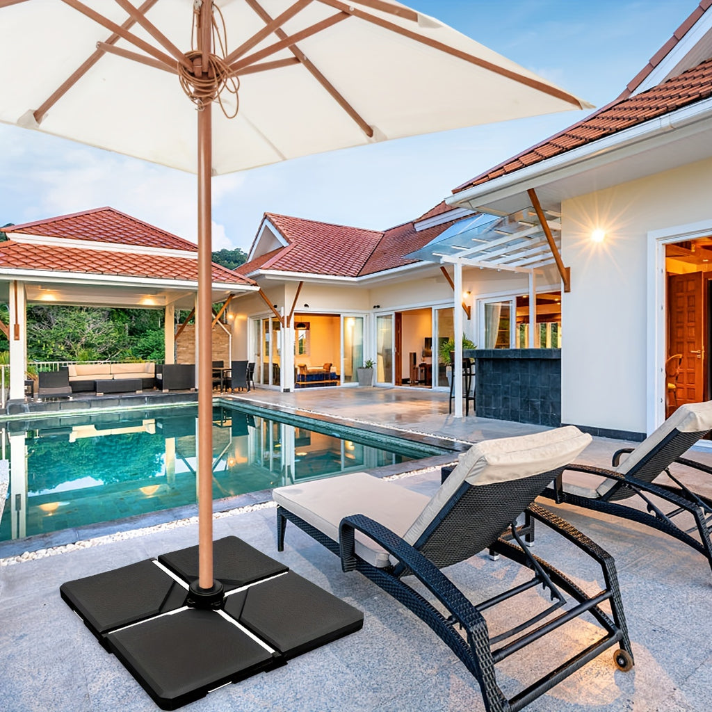 4pcs Patio Offset Umbrella Base - lakescouleeoutdoors