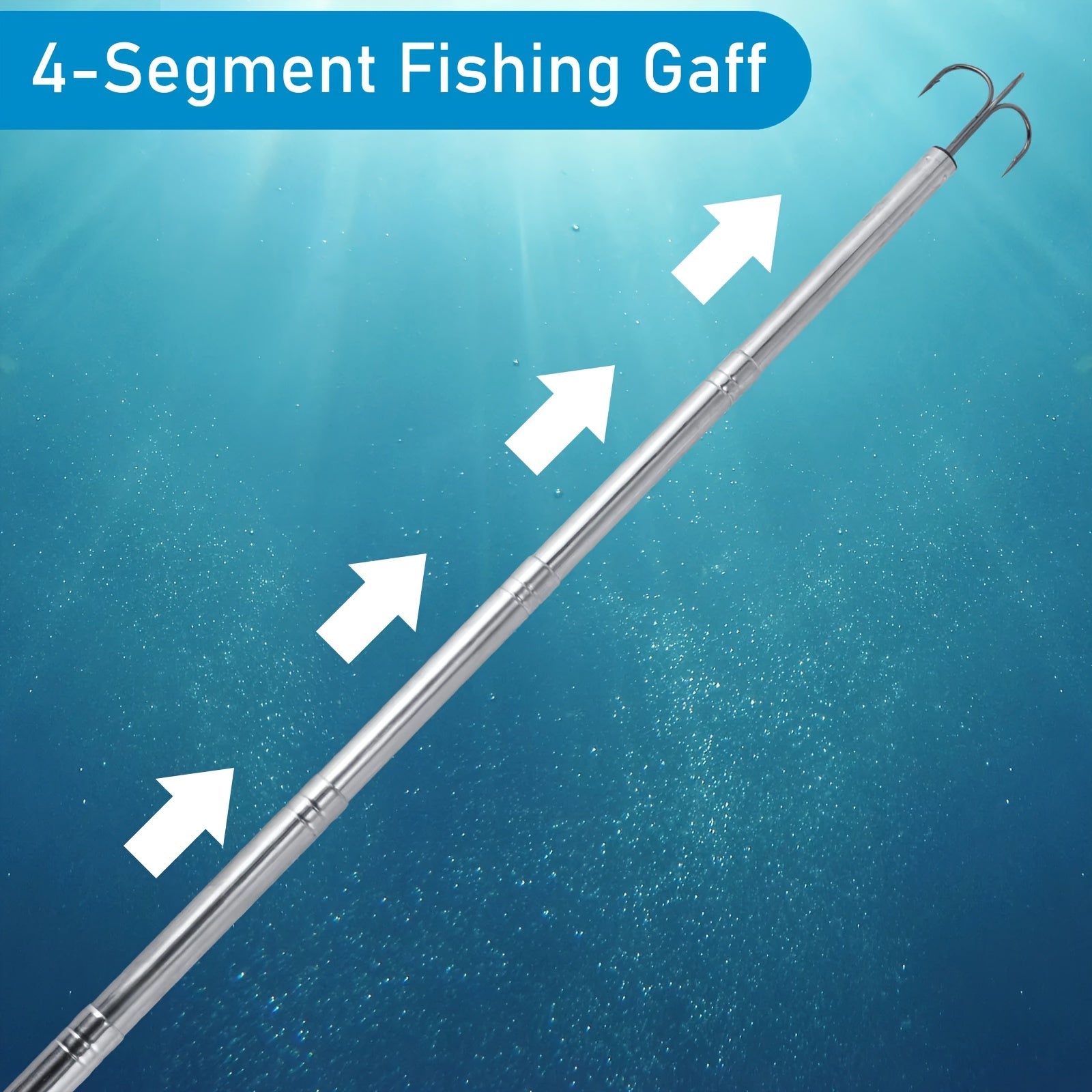 4-Segment Telescopic Fishing Gaff - lakescouleeoutdoors